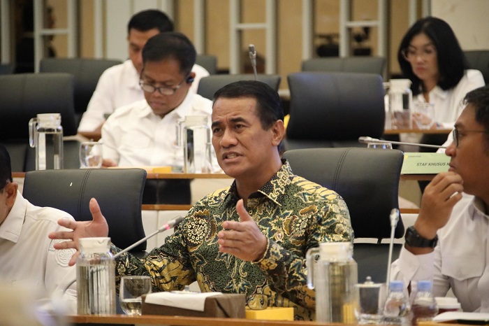 Menteri Pertanian Andi Amran Sulaiman saat Rapat Kerja Komisi IV DPR RI. (Dok. Kementan)