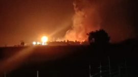 4. Dua karyawan alami luka bakar akibat ledakan hebat di fasilitas PT Pertamina EP Subang. (Dok. Vidio Viral)