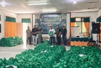 PT Antam Tbk UBPE Pongkor laksanakan Safari Ramadhan 1447 Hijriah dengan berbagi 1850 Paket Sembako. (Dok. PT Antam)